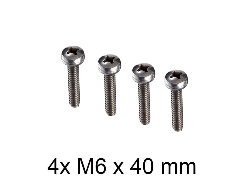 4 x M6 x 40 schroeven voor diverse televisies. Serviceartikel, geen retourzendingen mogelijk.