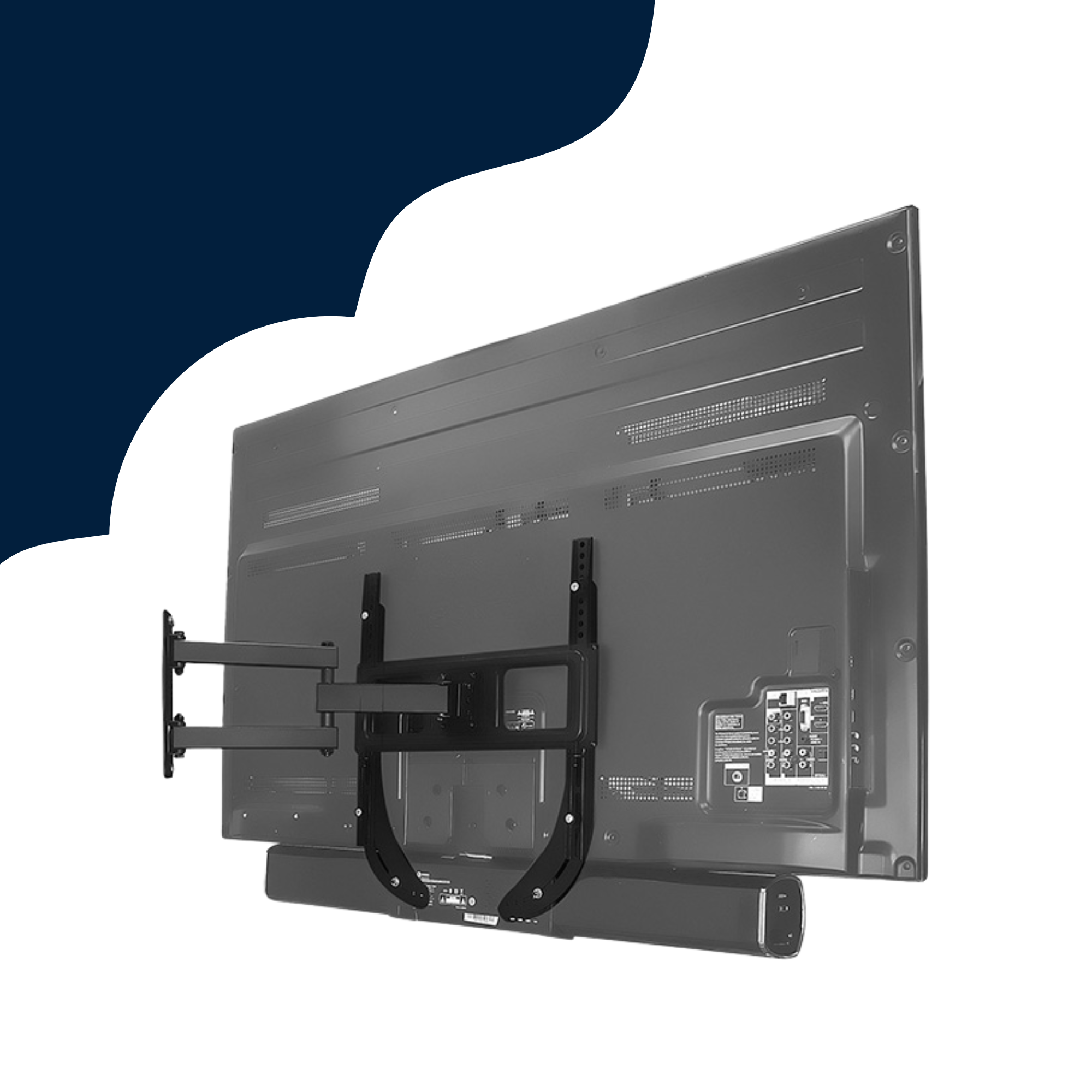 Soundbarbeugel | Te monteren boven/onder de tv, veelzijdig en stabiel.