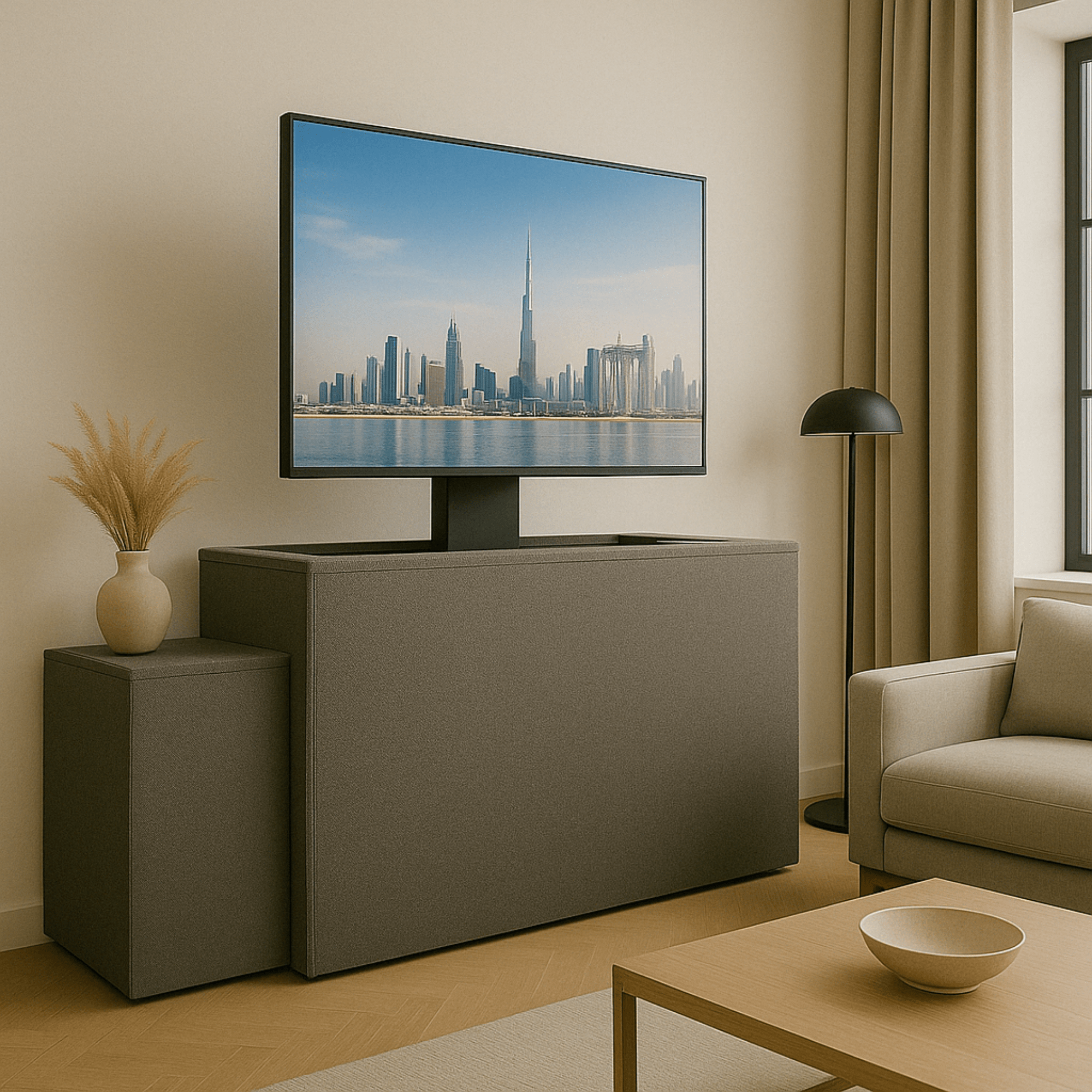 Bratek tv-lift | 55-110 inch, 125 kg, hoogteverstelling 500-2000 mm