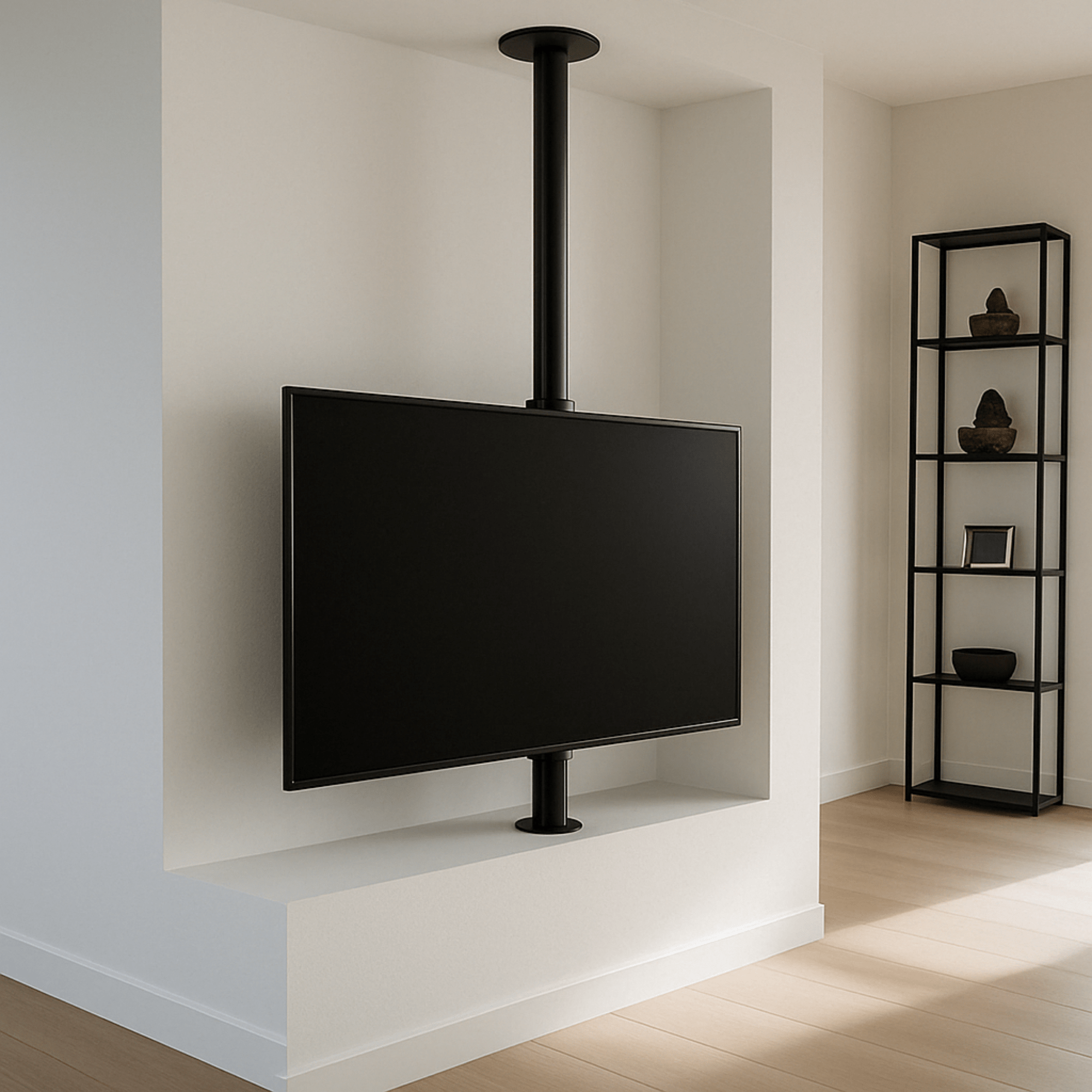 TV-mast, 360° draaibaar | 1460 mm, kabelbeheer, stabiele TV-mast