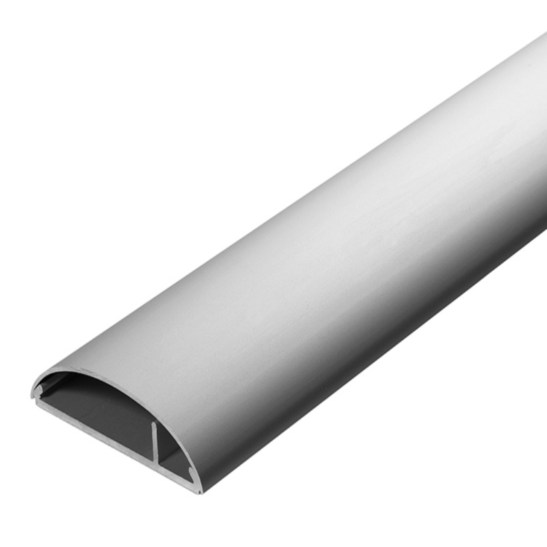 Aluminium Kabelkanal Breite: 35mm x Länge: ± 500mm silber - Wandhalterungshop