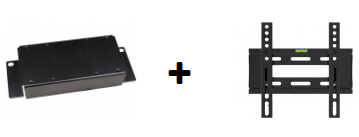 Sony VESA adapter + A - PEQ APS - 3 flache TV - Wandhalterung max. 40 Zoll schwarz max. 35kg - Wandhalterungshop