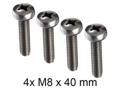 4x schroeven voor bijv. Samsung-tv's. Serviceartikel, kan niet worden geretourneerd