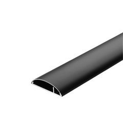 Aluminium kabelgoot breedte: 75mm x lengte: ± 1500mm zwart