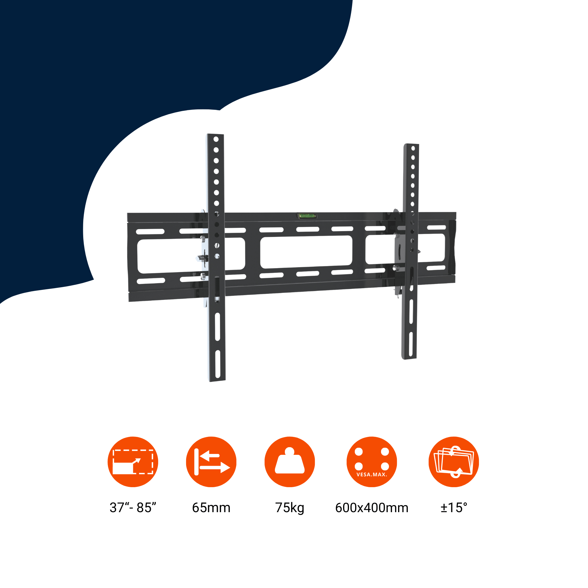 A-PEQ APL-5 wandmontage | tot 85 inch, 75 kg, kantelbaar