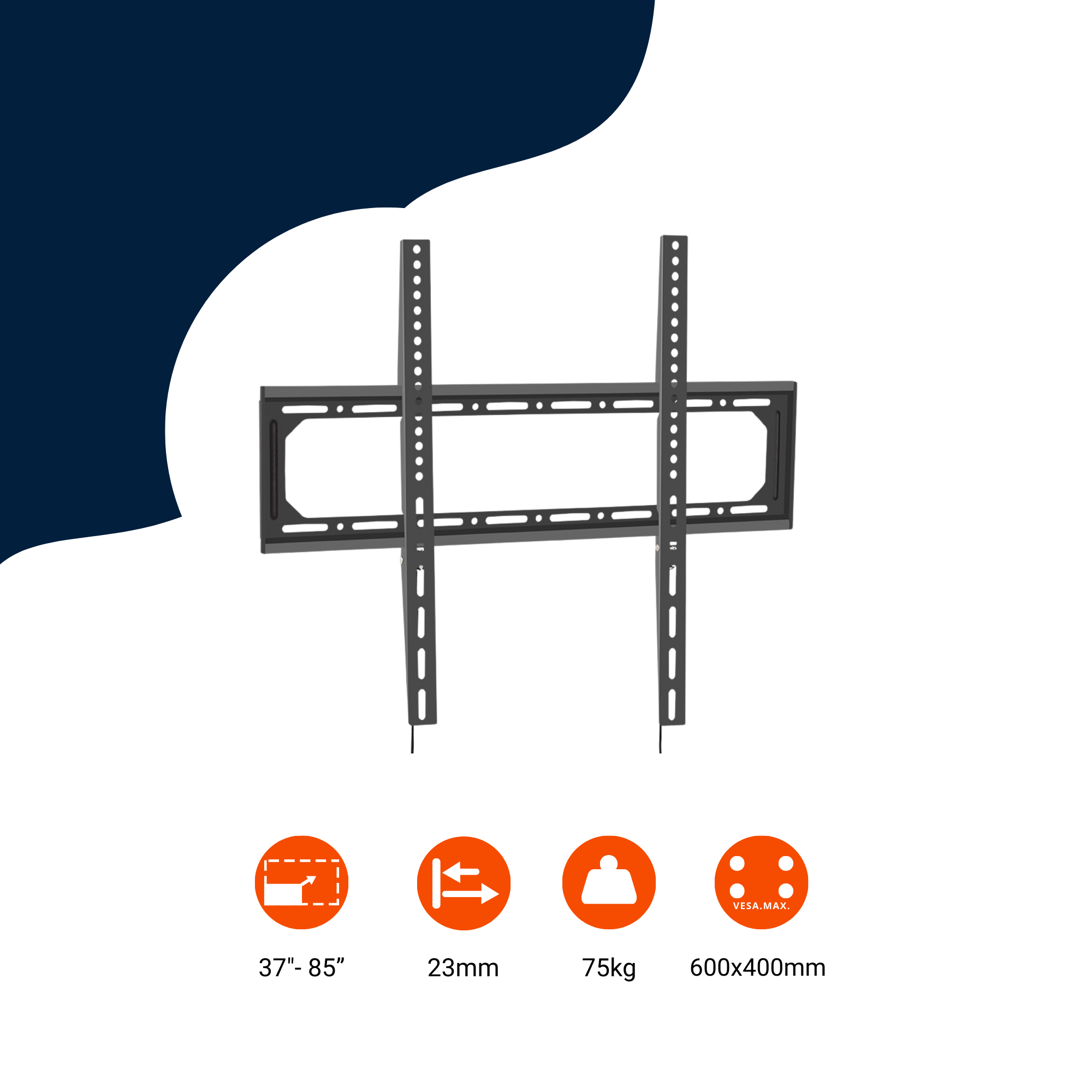 Bratek DG650 vaste wandmontage 37 - 85 inch.