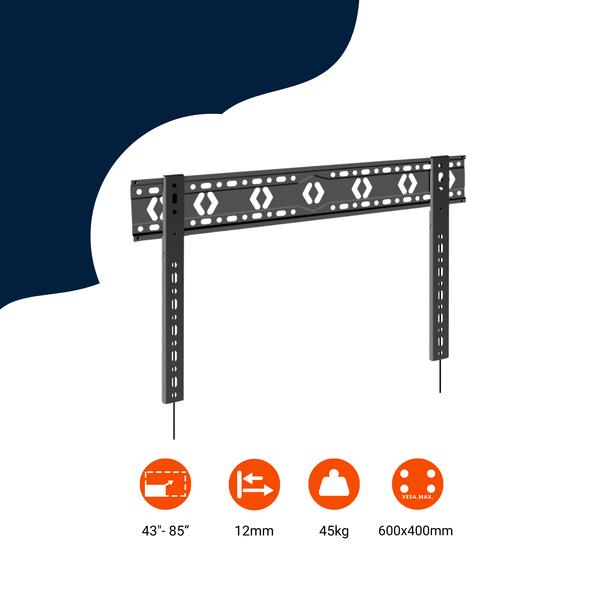 Bratek DG680 SLIMFIT vaste wandmontage 43-85 inch