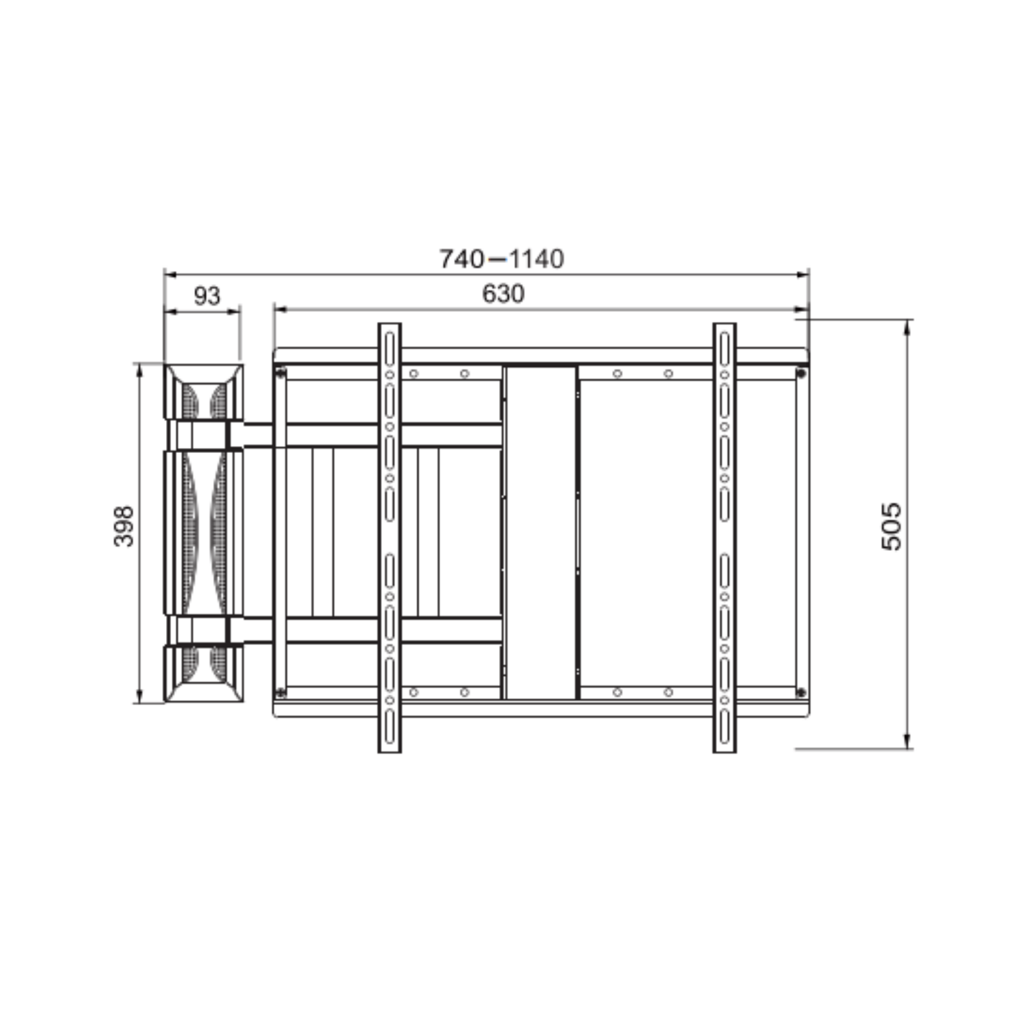 Bratek 64AUTO elektrische draaibare wandhouder | 50-70 inch, 50 kg