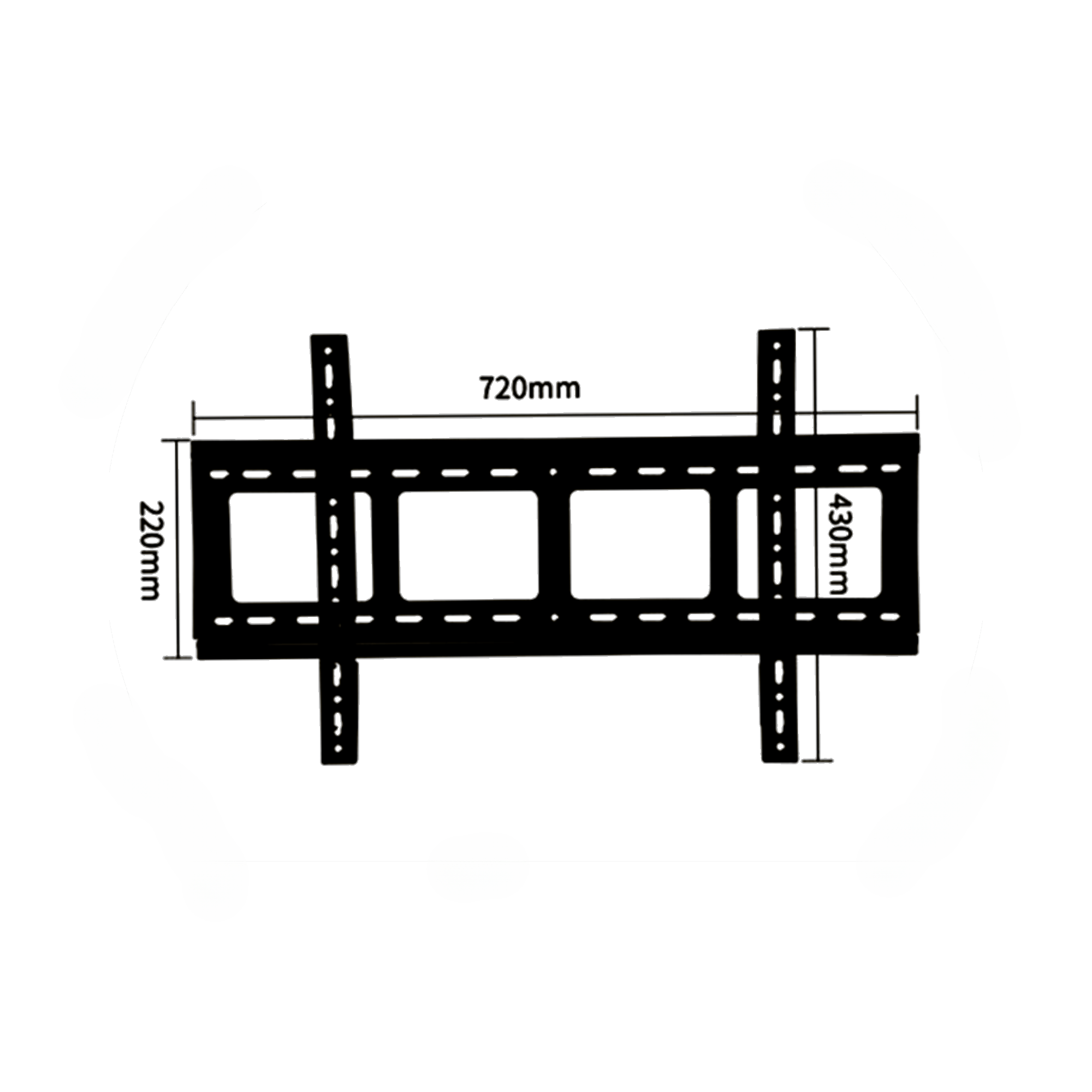 Bratek DG650 vaste wandmontage 37 - 85 inch.