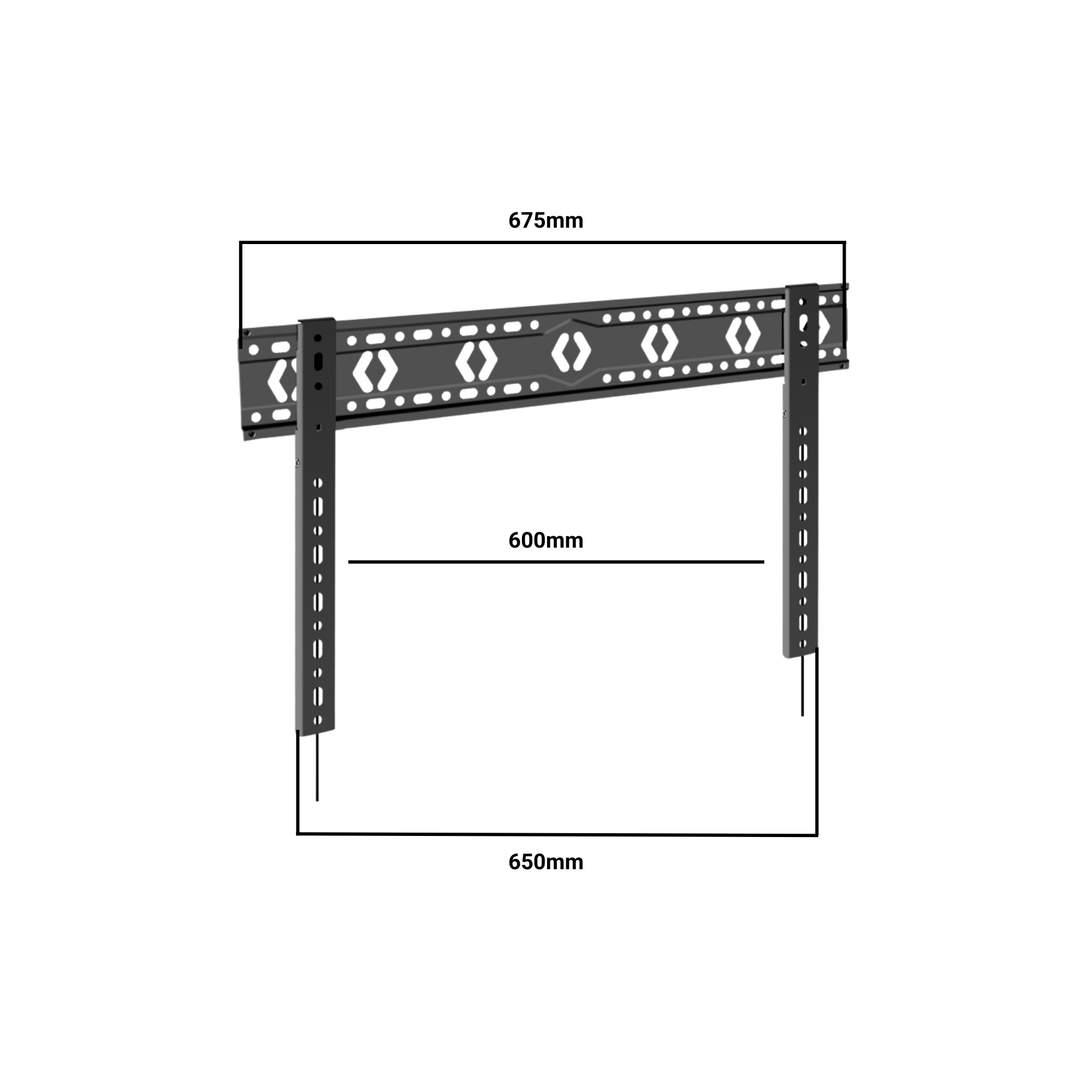 Bratek DG680 SLIMFIT vaste wandmontage 43-85 inch