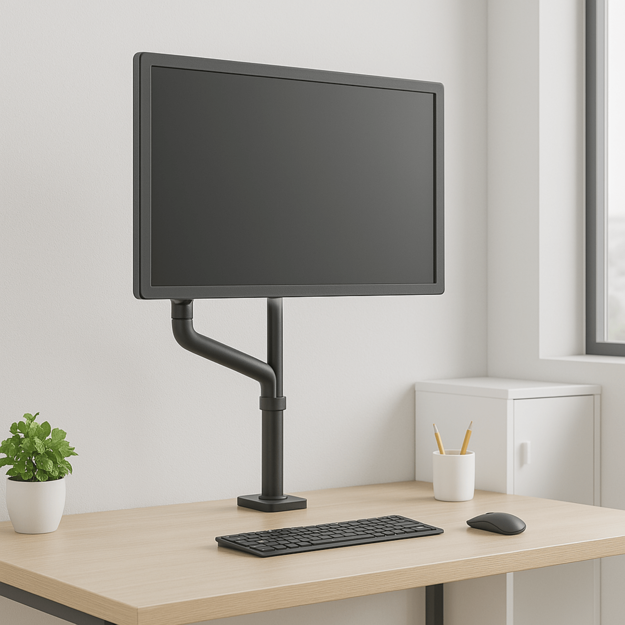 A-PEQ 1011 monitorarm | 3-10 kg, 1 monitor, gasveer