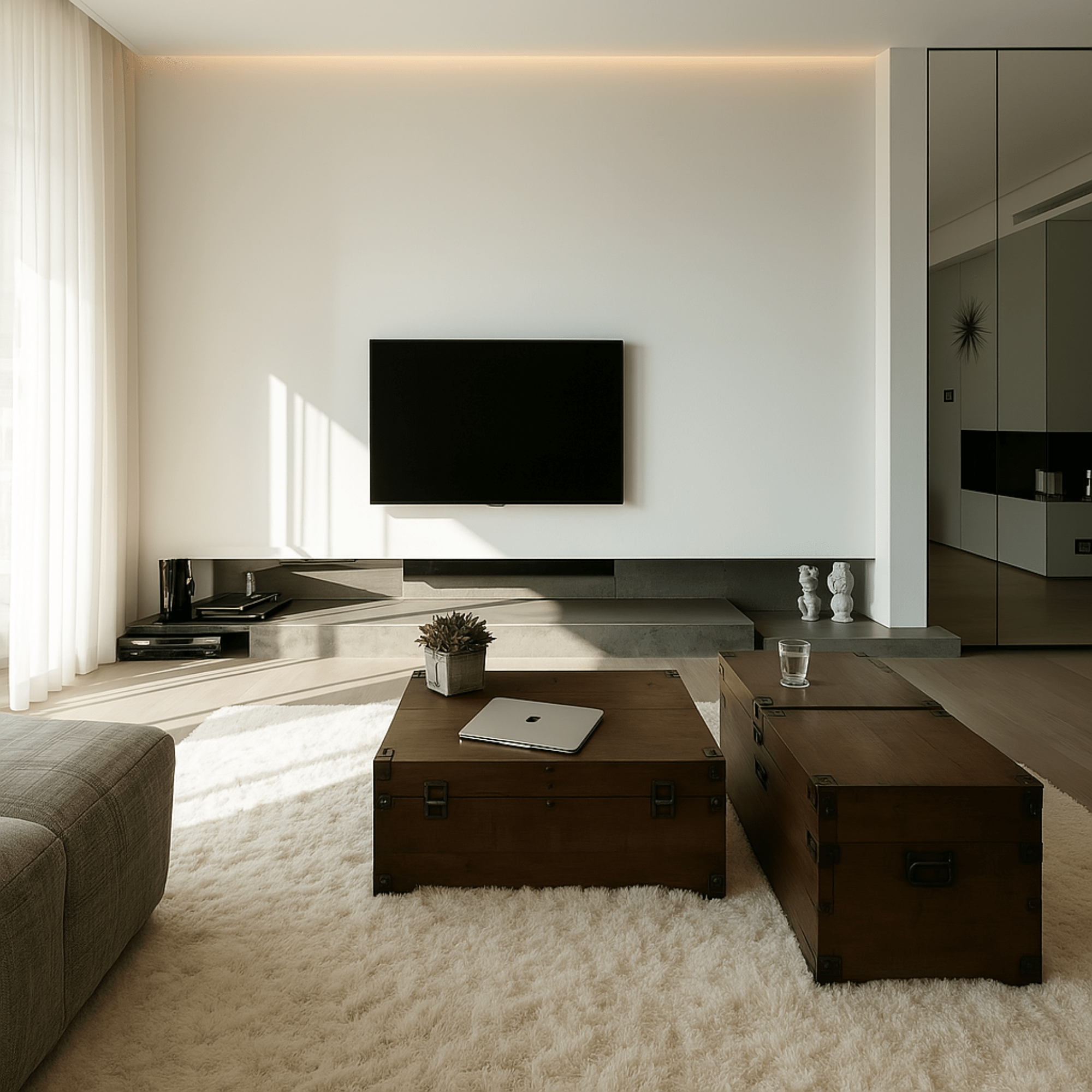 Modernsolid Wandhalterung schwarz max. VESA 75x75