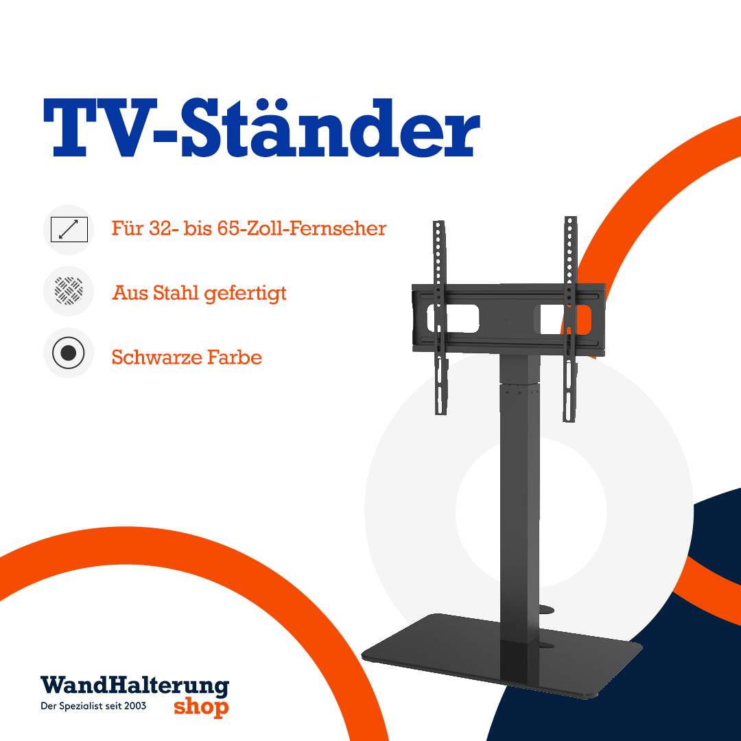 A-PEQ 6444 TV-Ständer für Bildschirme bis 65 Zoll und 35 kg