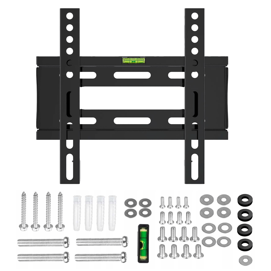 A - PEQ APS - 3 flache TV - Wandhalterung max. 40 Zoll schwarz max. 35kg - Wandhalterungshop
