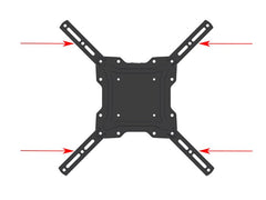 A-PEQ VESA adapterstrip zwart