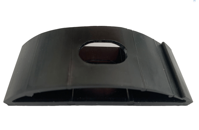 Kabelkanal aus Aluminium – 75 mm breit, ± 500 mm lang, in Schwarz