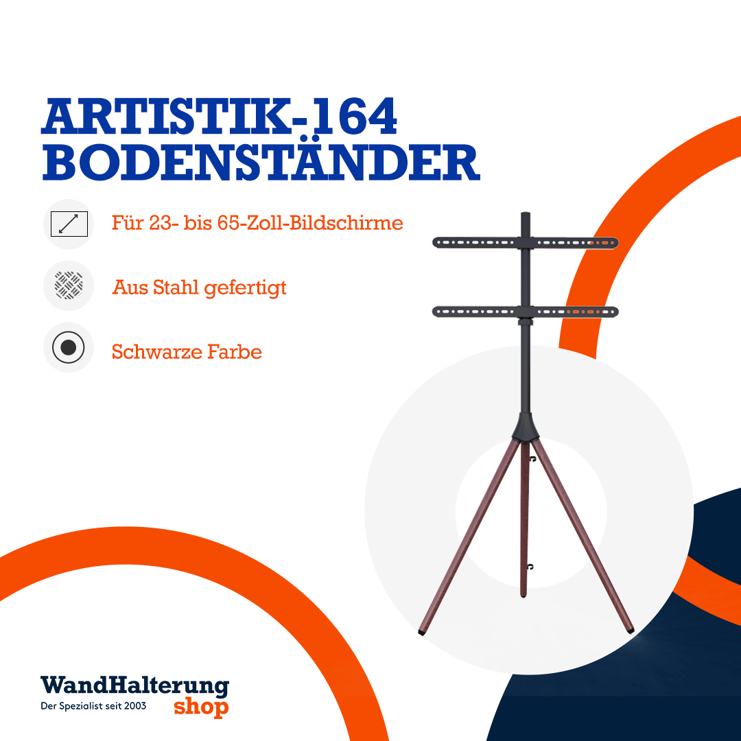 Bodenständer Artistik 164 – Geeignet für 32-70 Zoll TVs, max. 45 kg, VESA 600x400