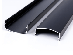 Geluidsisolerende aluminium kabelgoot, zwart | 100 cm, ca. 5 kabels