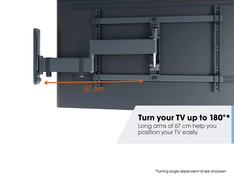 Vogel's TVM 3645 tv-muurbeugel, draaibaar, voor tv's tot 77 inch, zwart